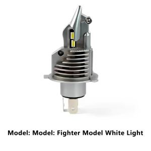 Motorcycle LED headlights, laser matrix headlights, high and low beam integrated modification with three claw bulbs