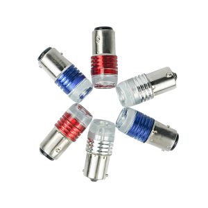 Motorcycle flashing LED turn signal, concave lens motorcycle reverse brake light, 3-smd tail light bulb