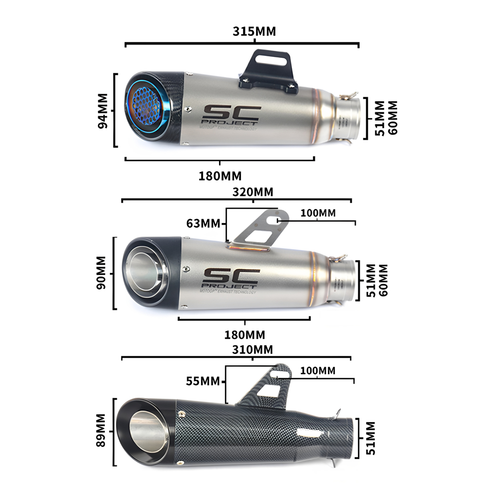 Motorcycle exhaust pipe, modified exhaust pipe, double-layer exhaust pipe tail throat - Image 4