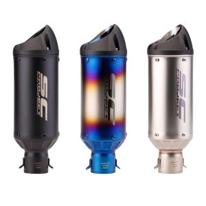 Motorcycle modification exhaust pipe, duckbill type exhaust pipe, multi color, short type