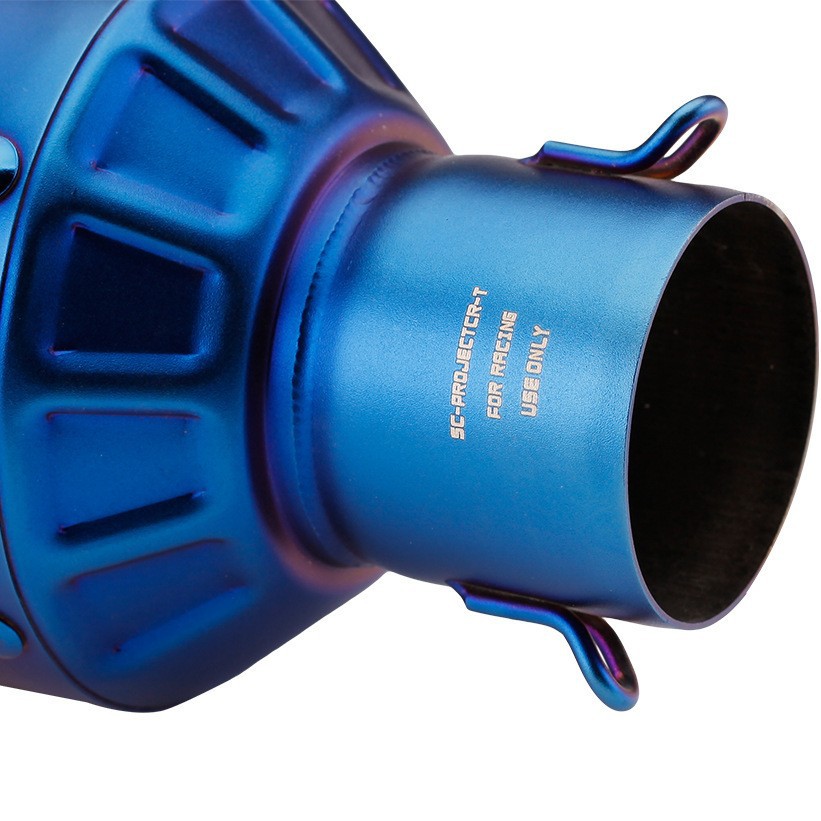 Motorcycle modification exhaust pipe, duckbill type exhaust pipe, multi color, short type - Image 3