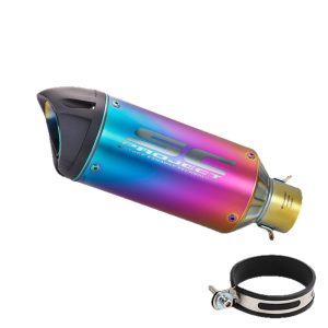 Motorcycle modification exhaust pipe, duckbill type exhaust pipe, multi color, short type - Image 4