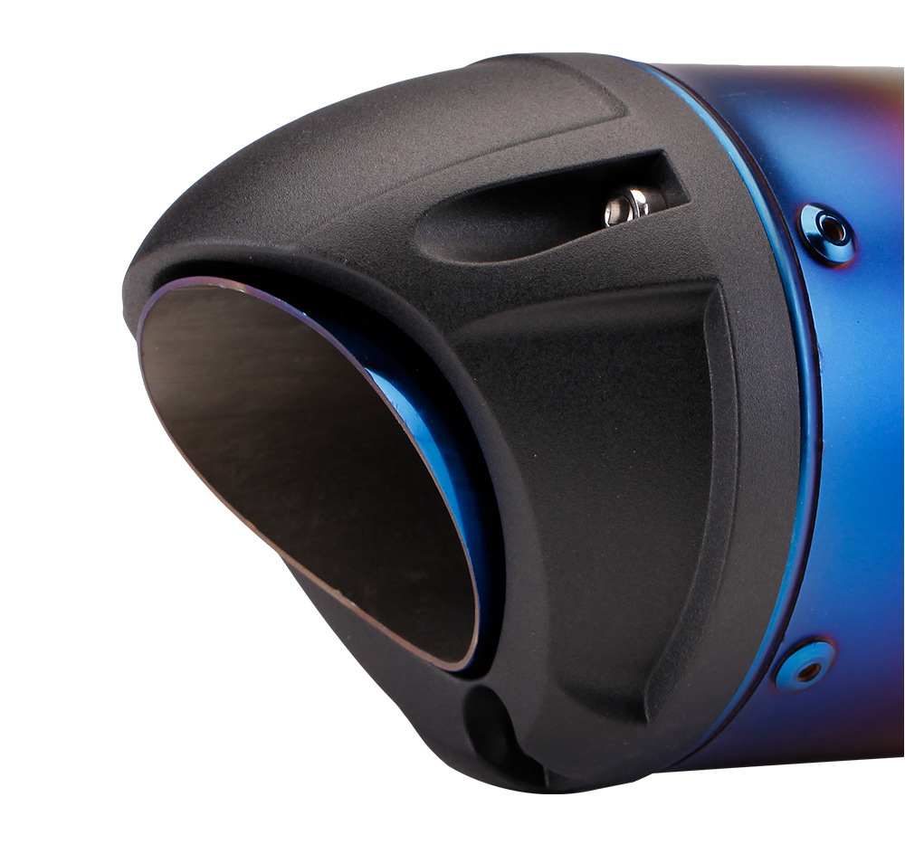 Motorcycle modification exhaust pipe, duckbill type exhaust pipe, multi color, short type - Image 5