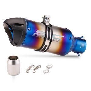 Motorcycle modification exhaust pipe, duckbill type exhaust pipe, multi color, short type - Image 7