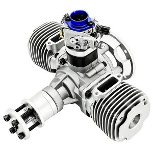 Model aircraft engine, drone engine, two-stroke gasoline twin cylinder engine, 70cc