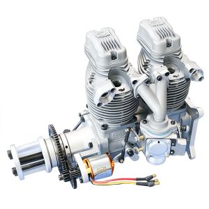 Model aircraft engine, drone engine, electric starting, four stroke inline twin cylinder gasoline engine manufacturer, direct