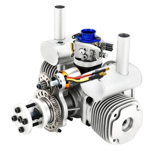 Model aircraft engine, drone engine, electric start, two-stroke 70cc gasoline twin cylinder engine