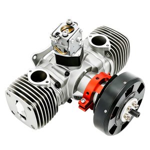 Model aircraft engine, unmanned aerial vehicle engine, integrated two-stroke engine, 130cc gasoline twin cylinder