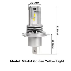 Motorcycle LED headlights, laser matrix headlights, high and low beam integrated modification with three claw bulbs - Image 3