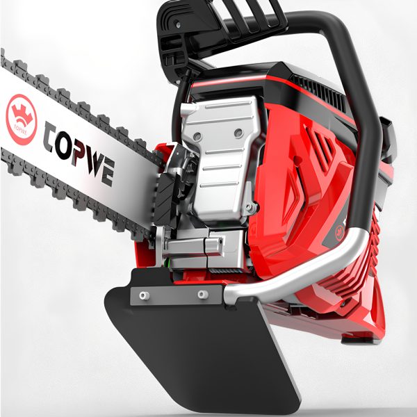 High power chainsaw, outdoor garden handheld logging saw, horizontal bar chain saw, woodworking tree cutting, gasoline saw