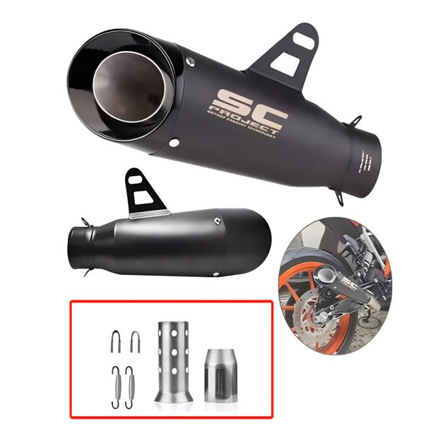 Motorcycle exhaust pipe, modified exhaust pipe, double-layer exhaust pipe tail throat