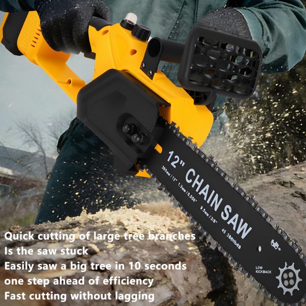 Lithium ion single hand saw, high-power logging saw, electric chain saw, lithium electric saw, outdoor handheld electric logging saw