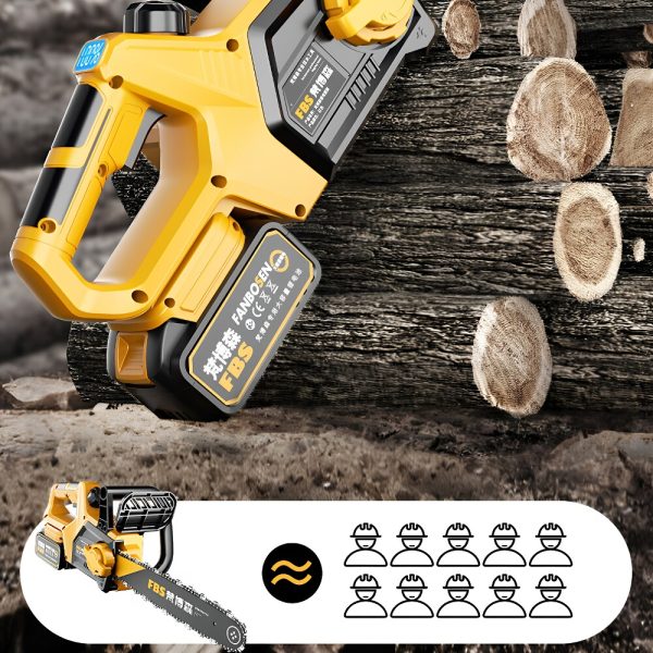 Lithium ion single hand saw, high-power logging saw, electric chain saw, lithium electric saw, outdoor handheld electric logging saw