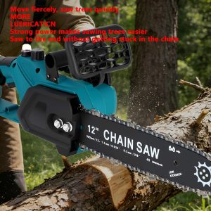 Handheld high-power electric saw, multifunctional electric chain saw, wood cutting saw, household woodworking wireless garden lithium electric saw - Image 4