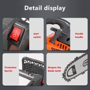 Single handed gasoline saw, garden logging saw, high-power multifunctional chain saw, handheld cutting machine for sawing trees - Image 2