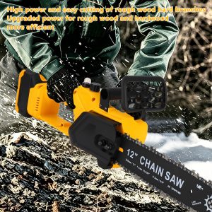 Lithium ion single hand saw, high-power logging saw, electric chain saw, lithium electric saw, outdoor handheld electric logging saw - Image 3