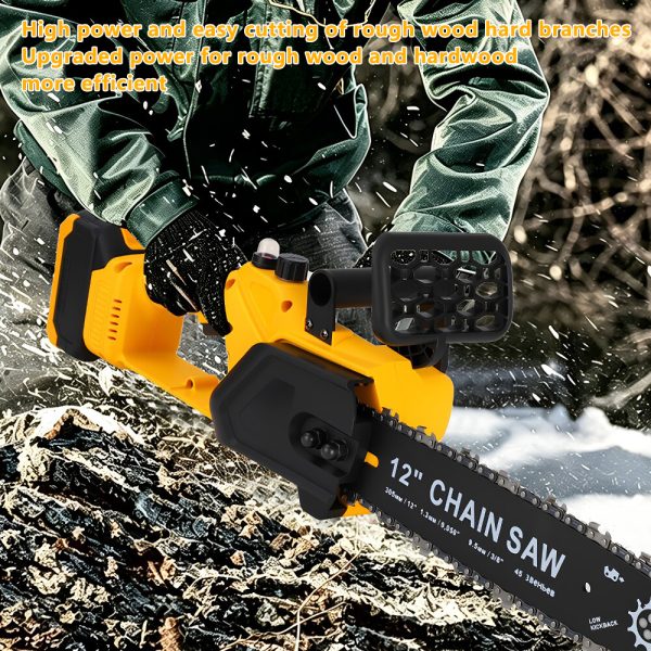 Lithium ion single hand saw, high-power logging saw, electric chain saw, lithium electric saw, outdoor handheld electric logging saw