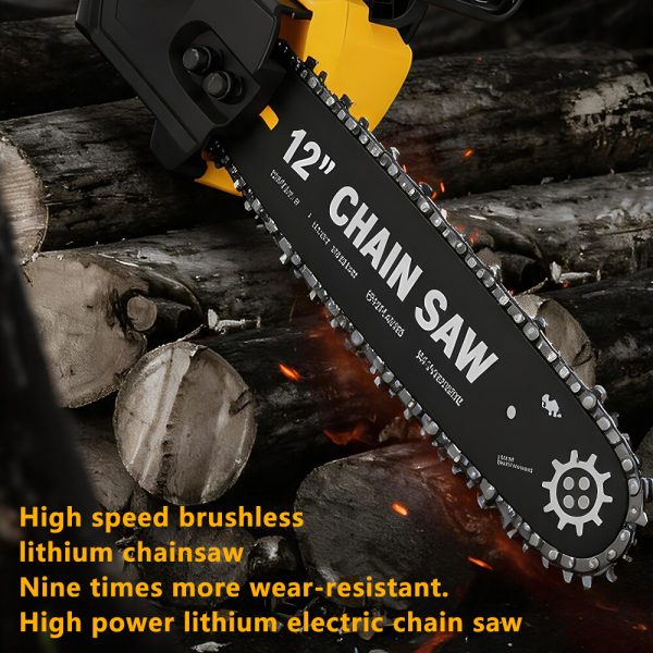 Lithium ion single hand saw, high-power logging saw, electric chain saw, lithium electric saw, outdoor handheld electric logging saw
