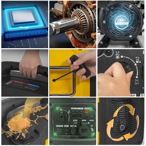Gasoline generator 110V household portable generator, one click start, travel party outdoor camping generator - Image 4