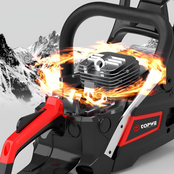 High power chainsaw, forestry gasoline logging saw, household handheld chain saw, outdoor woodworking cutting saw