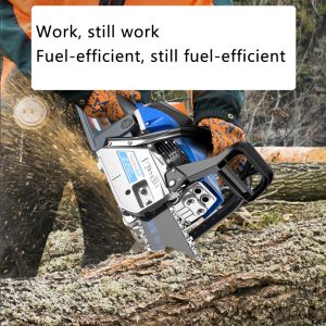 Chainsaw, logging saw, gasoline saw, four stroke high-power household chain saw, original small logging king motorcycle saw - Image 4