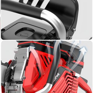 High power chainsaw, outdoor garden handheld logging saw, horizontal bar chain saw, woodworking tree cutting, gasoline saw - Image 4