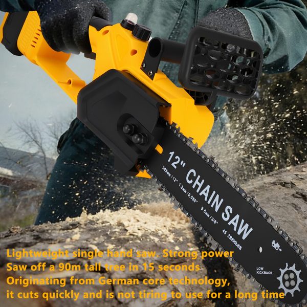 Lithium ion single hand saw, high-power logging saw, electric chain saw, lithium electric saw, outdoor handheld electric logging saw