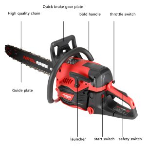20 inch chainsaw for logging, high-power outdoor garden gasoline saw, household multifunctional handheld cutting saw - Image 4