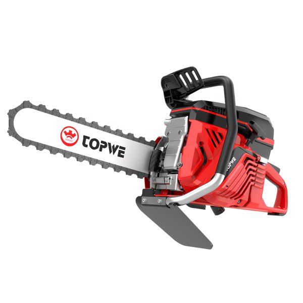 High power chainsaw, outdoor garden handheld logging saw, horizontal bar chain saw, woodworking tree cutting, gasoline saw