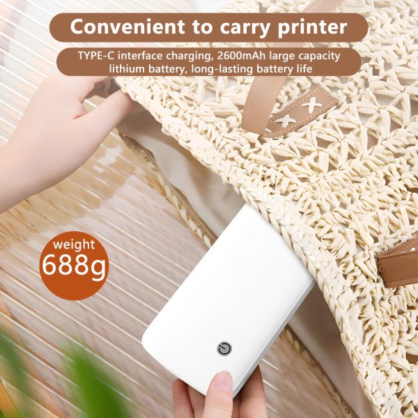 A4 thermal printer, household small printer, mobile phone, Bluetooth label, wrong question printing, home portable