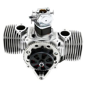Unmanned aerial vehicle engine with electric start and power generation, two-stroke 130cc gasoline twin cylinder - Image 3