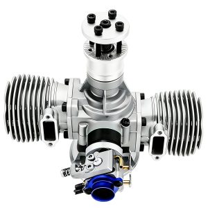 Model aircraft engine, drone engine, two-stroke gasoline twin cylinder engine, 70cc - Image 3