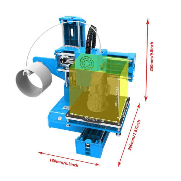 Introduction to 3D printers, K9 new mini 3D printers, toys, and molds