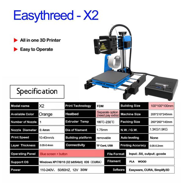 3D printer for home children's toy printing, model printing, gift home desktop small printer