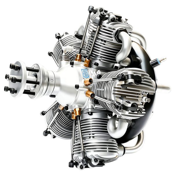 Model aircraft drone engine GF150R5 four stroke 150cc gasoline five cylinder star engine