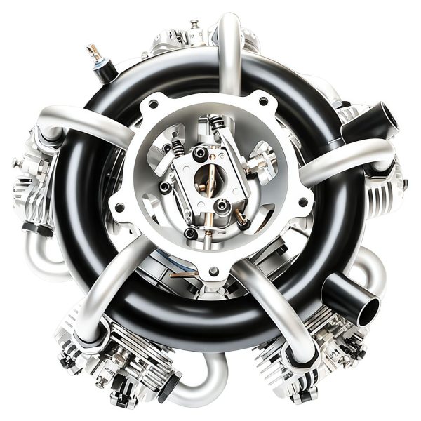 Model aircraft drone engine GF150R5 four stroke 150cc gasoline five cylinder star engine
