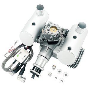 Drone engine, model aircraft engine, two-stroke 130cc gasoline twin cylinder engine - Image 3