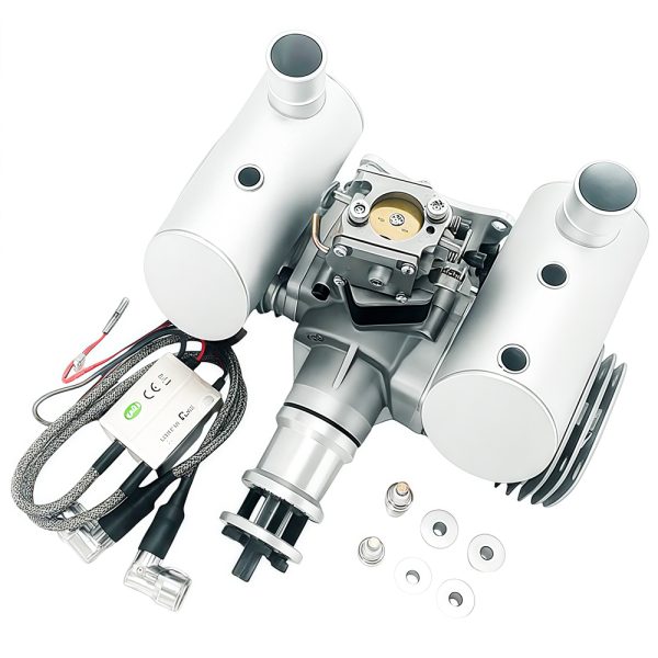 Drone engine, model aircraft engine, two-stroke 130cc gasoline twin cylinder engine