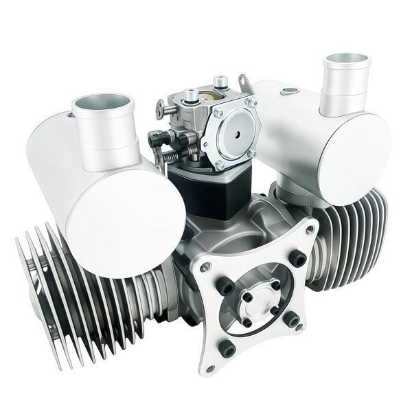 Drone engine, model aircraft engine, two-stroke 130cc gasoline twin cylinder engine