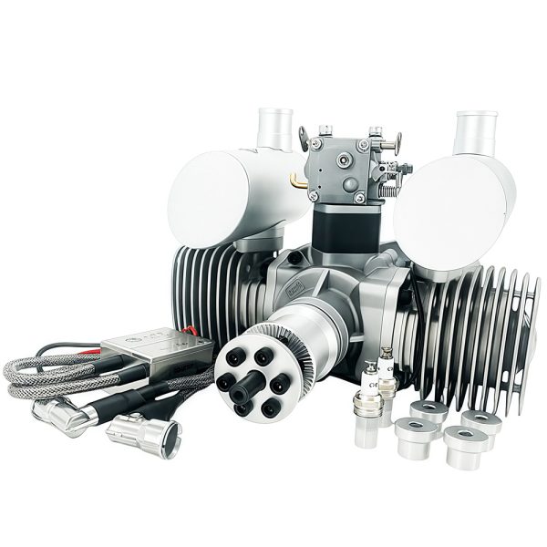 Drone engine, model aircraft engine, two-stroke 130cc gasoline twin cylinder engine