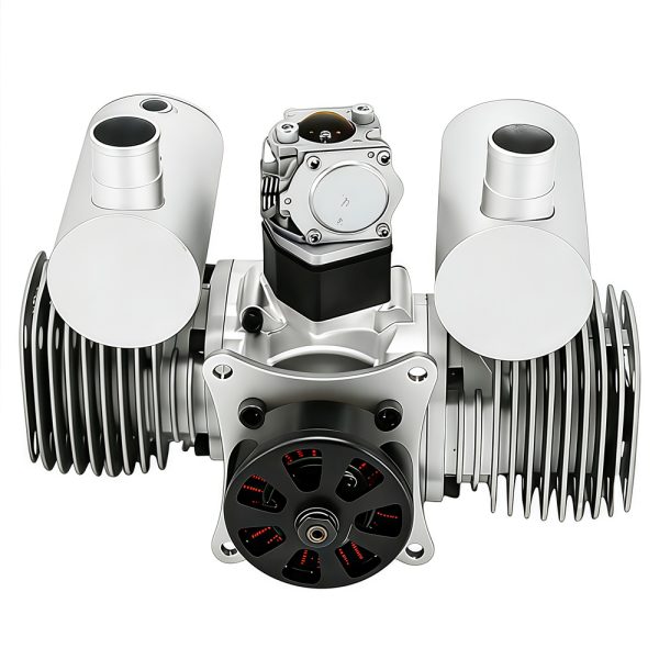 Drone engine model aircraft engine with power generation, two-stroke 130cc gasoline twin cylinder