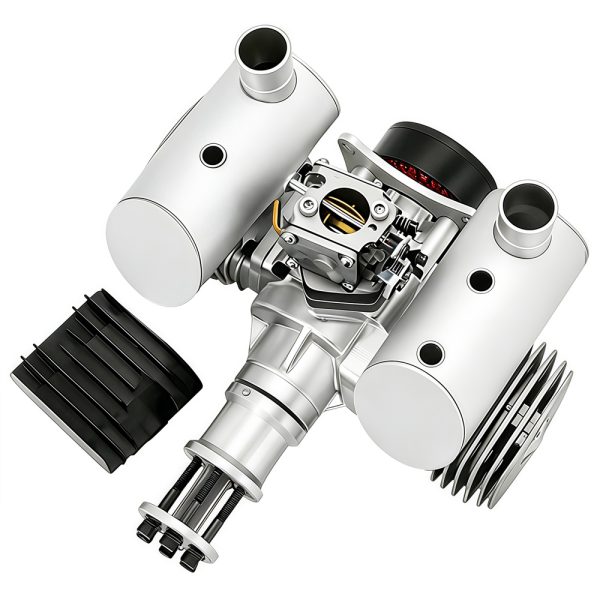 Drone engine model aircraft engine with power generation, two-stroke 130cc gasoline twin cylinder