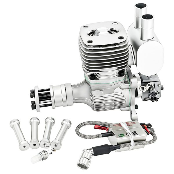 Model aircraft engine, drone engine, two-stroke 65cc rear exhaust gasoline single cylinder engine