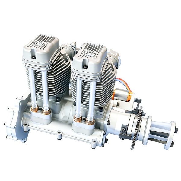 Model aircraft engine, drone engine, electric starting, four stroke inline twin cylinder gasoline engine manufacturer, direct