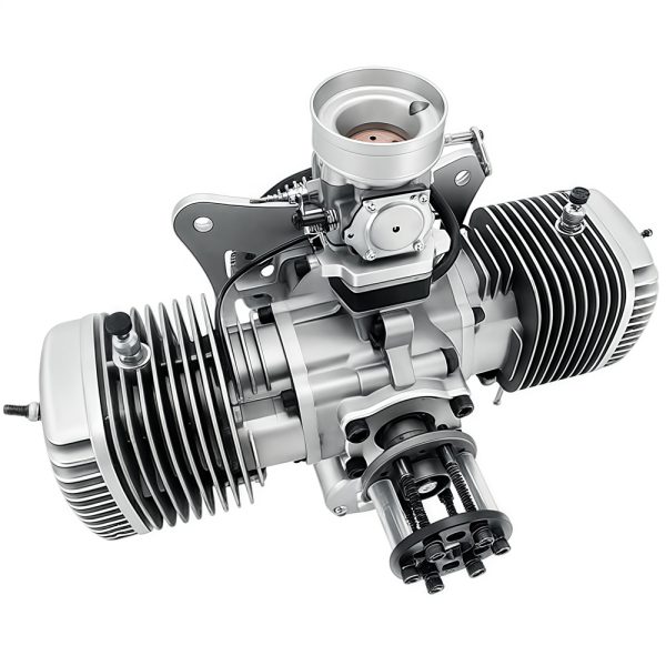Model aircraft engine, drone engine, two-stroke 275cc gasoline twin cylinder engine