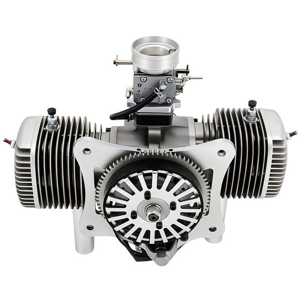 Model aircraft engine, drone engine, two-stroke 275cc gasoline twin cylinder engine