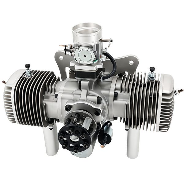 Model aircraft engine, drone engine, two-stroke 275cc gasoline twin cylinder engine