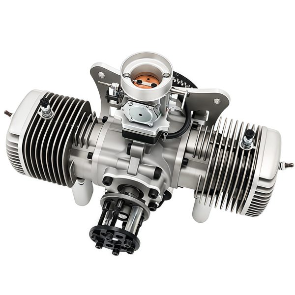 Model aircraft engine, drone engine, two-stroke 275cc gasoline twin cylinder engine