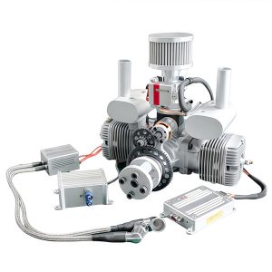 Model airplane engine, electronic fuel injection drone engine, two-stroke 70cc gasoline twin cylinder (including electric start) - Image 2