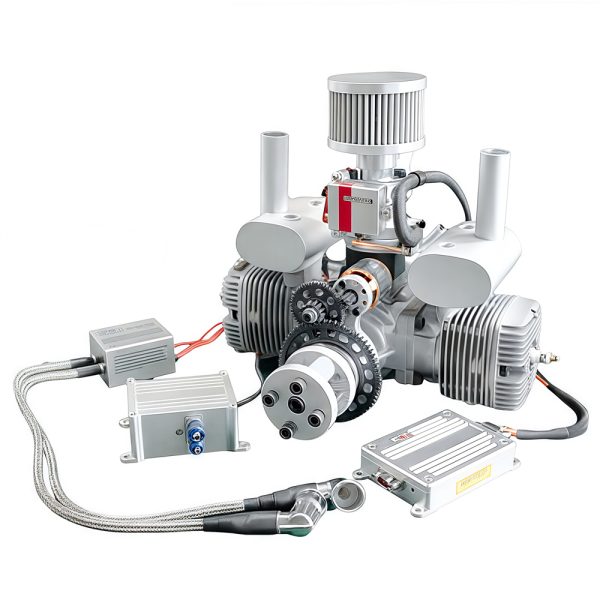 Model airplane engine, electronic fuel injection drone engine, two-stroke 70cc gasoline twin cylinder (including electric start)
